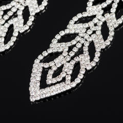 Vintage pave setting rhinestong dangle earrings