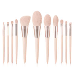 11pcs pink color makeup brushe set