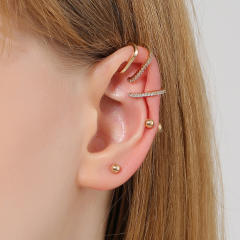Diamond geometry ear cuff set