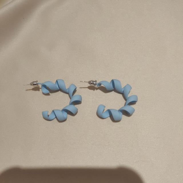 Light blue color sereis summer korean fashion ear studs