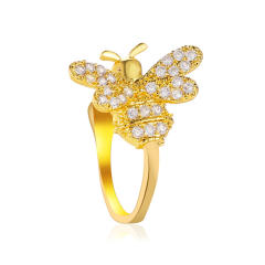 Cubic zirconia Diamond bee ear cuff