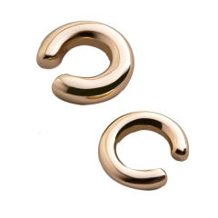 Simple alloy ear cuff 2 pcs set