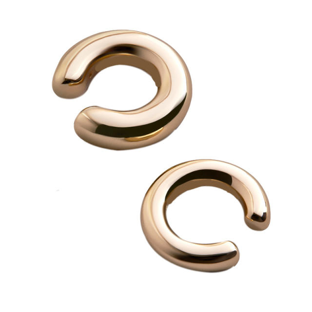 Simple alloy ear cuff 2 pcs set