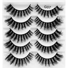 5 pair false eyelashes