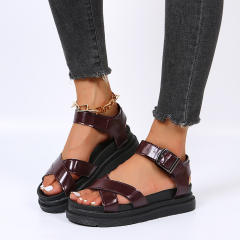 Sporty platform sandals