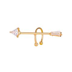 Diamond arrow ear cuff