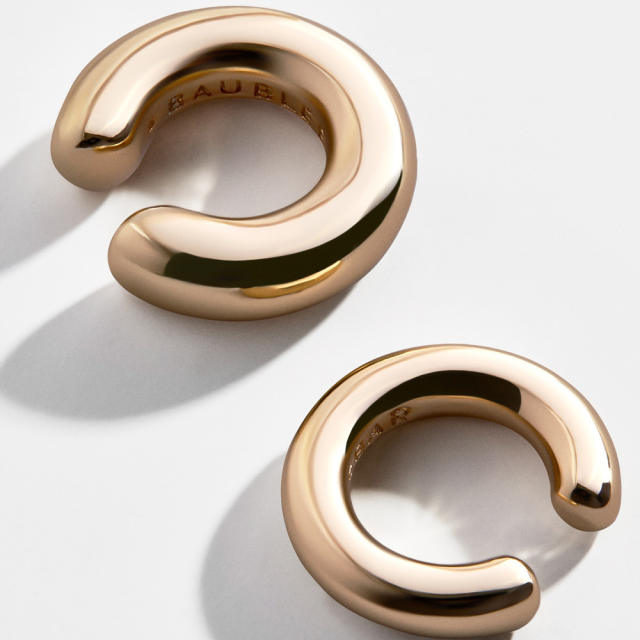 Simple alloy ear cuff 2 pcs set