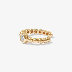 Fashion alloy beads Cz ear cuff