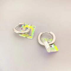 Occident fashion resin square cute earrings