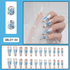 24pcs cookies false nails