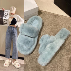 Platform fluffy  slippers
