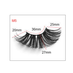 8D artificial mink hair false eyelashes