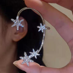 Diamond five-pointed star ear wrap