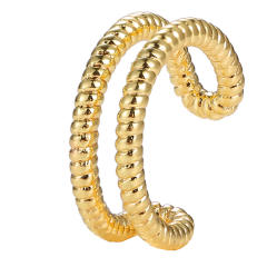 Fashion pearl rhinestone alloy ear cuff