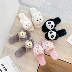 Cartoon fluffy slippers