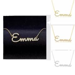Occident fashion full of diamond custom necklace name necklace