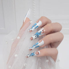 24pcs cookies false nails