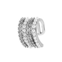 Diamond C shape ear cuff