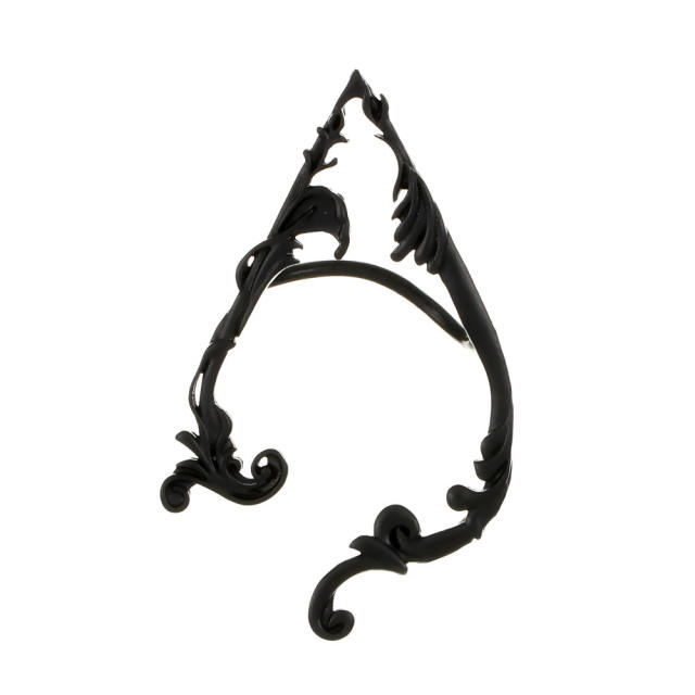 Retro dragon pattern alloy wrap earrings