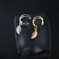 Tiny leaf U shape ear cuff