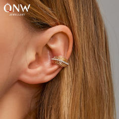 Creative leaf ear cuff