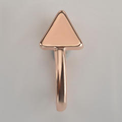 Tiny star triangle crown diamond ear cuff
