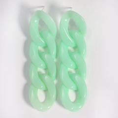 INS candy color acrylic chain dangle earrings