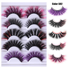 5pair colorful false eyelashes