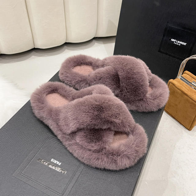 Fluffy slippers