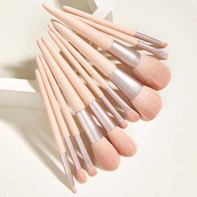 11pcs pink color makeup brushe set