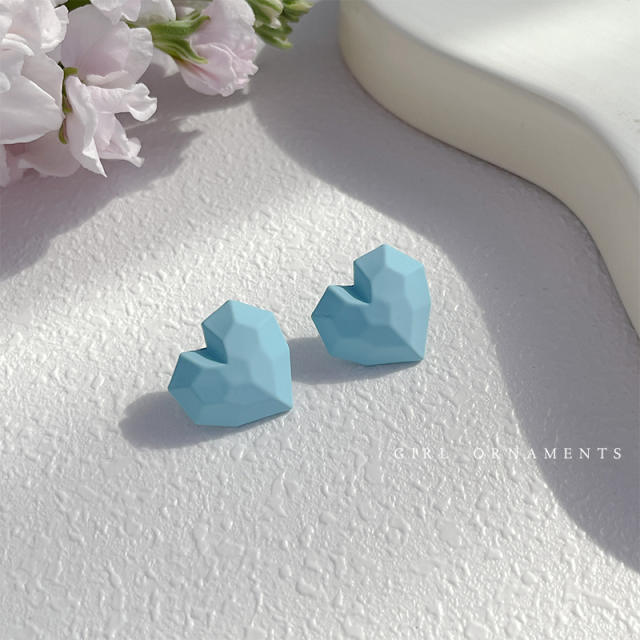 Light blue color sereis summer korean fashion ear studs