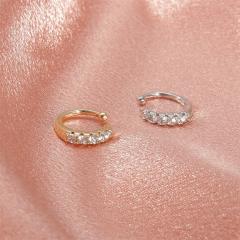 Rhinestone diamond C ear cuff