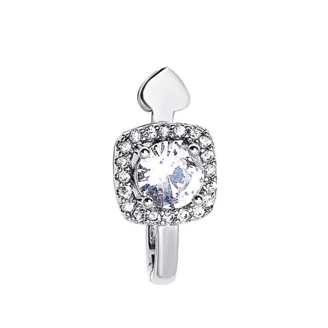 Diamond C shape ear cuff