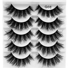 5 pair false eyelashes