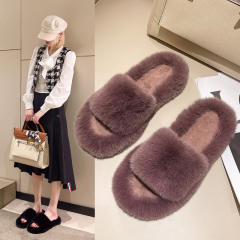2022 fluffy slippers for women