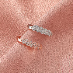 Diamond rhinestone ear cuff