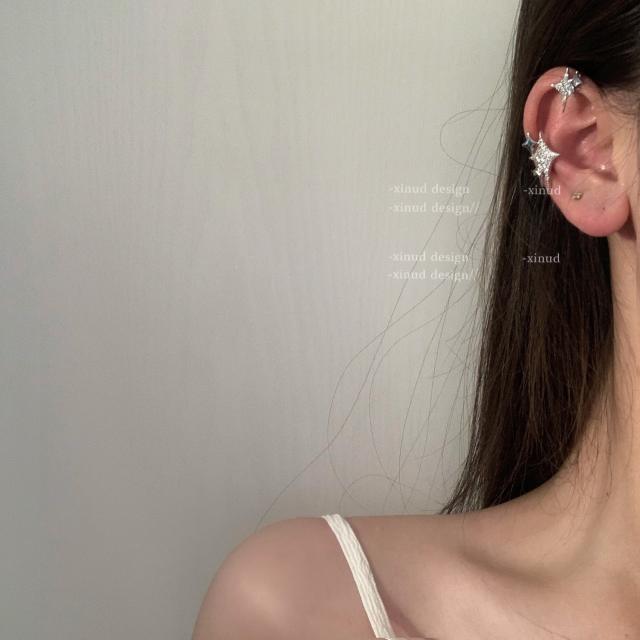 Star cartilage wrap  earrings