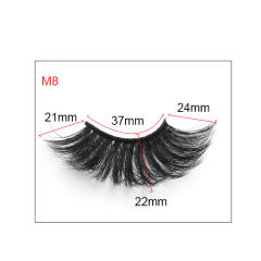 8D artificial mink hair false eyelashes