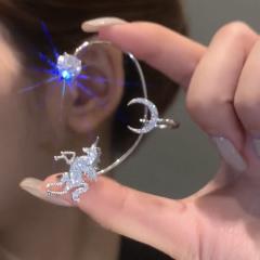 Tiktok similar design diamond unicorn ear wrap
