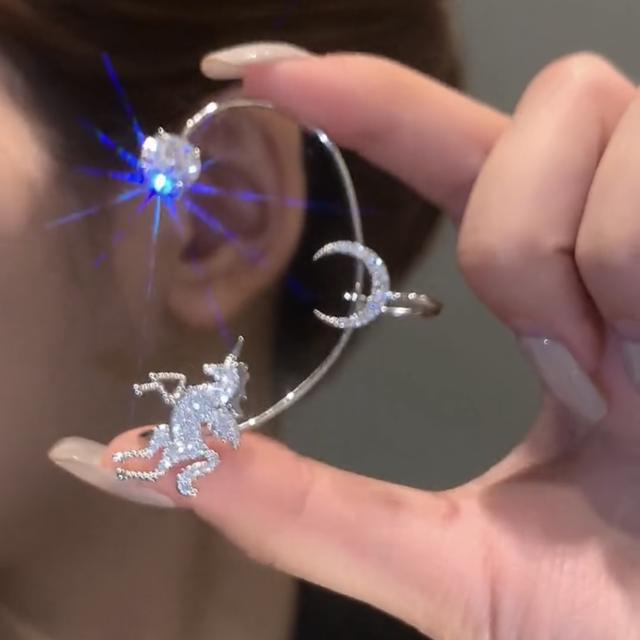 Tiktok similar design diamond unicorn ear wrap