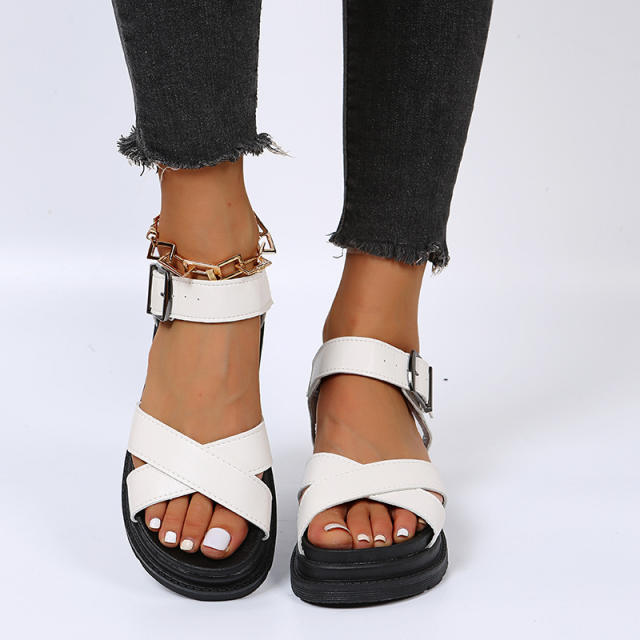 Sporty platform sandals