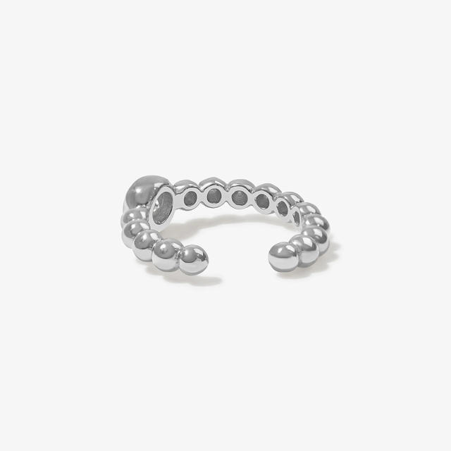 Fashion alloy beads Cz ear cuff