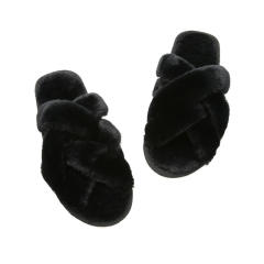 Fluffy slippers for women
