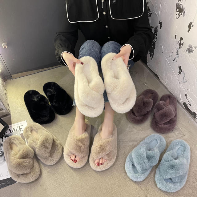 INS fluffy slippers