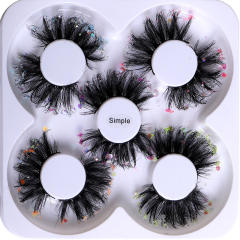 5pair party queen color false eyelashes