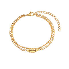 INS dainty layer stainless steel bracelet