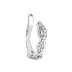 Twiste diamond ear cuff