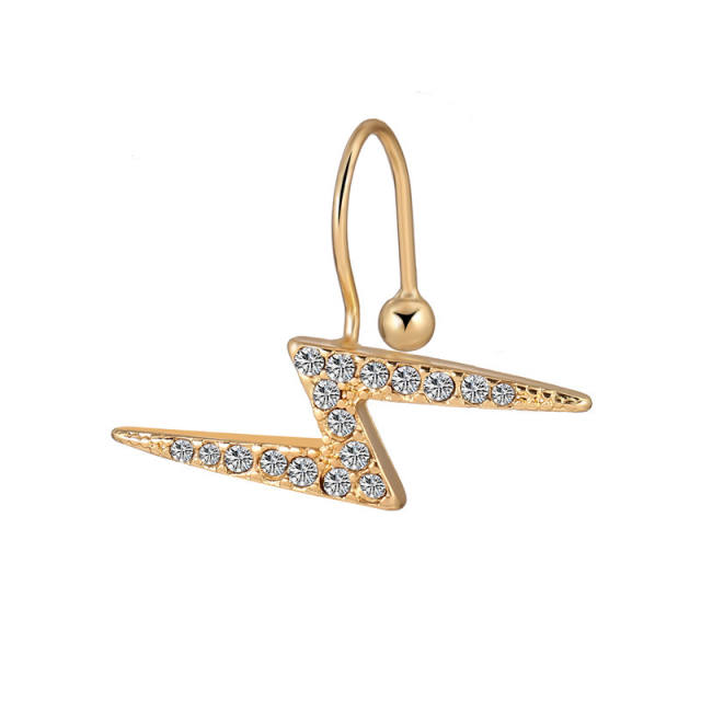 Fashion pearl rhinestone alloy ear cuff