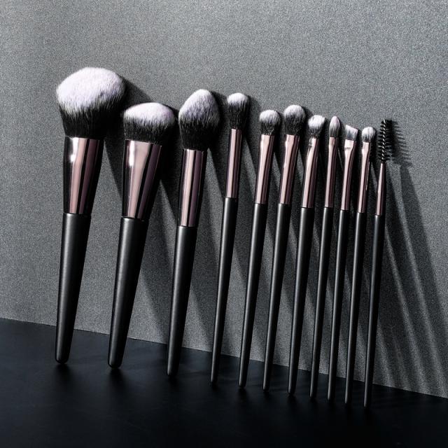 4pcs/11pcs/14pcs black color makeup brushes set