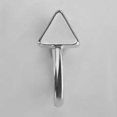Tiny star triangle crown diamond ear cuff